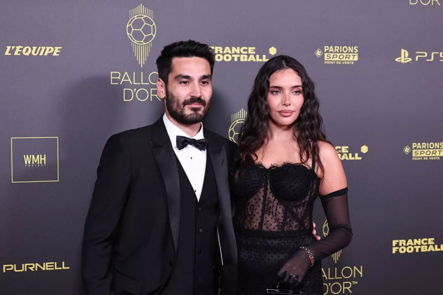 Ilkay Gundogan pictured with his wife Sara -