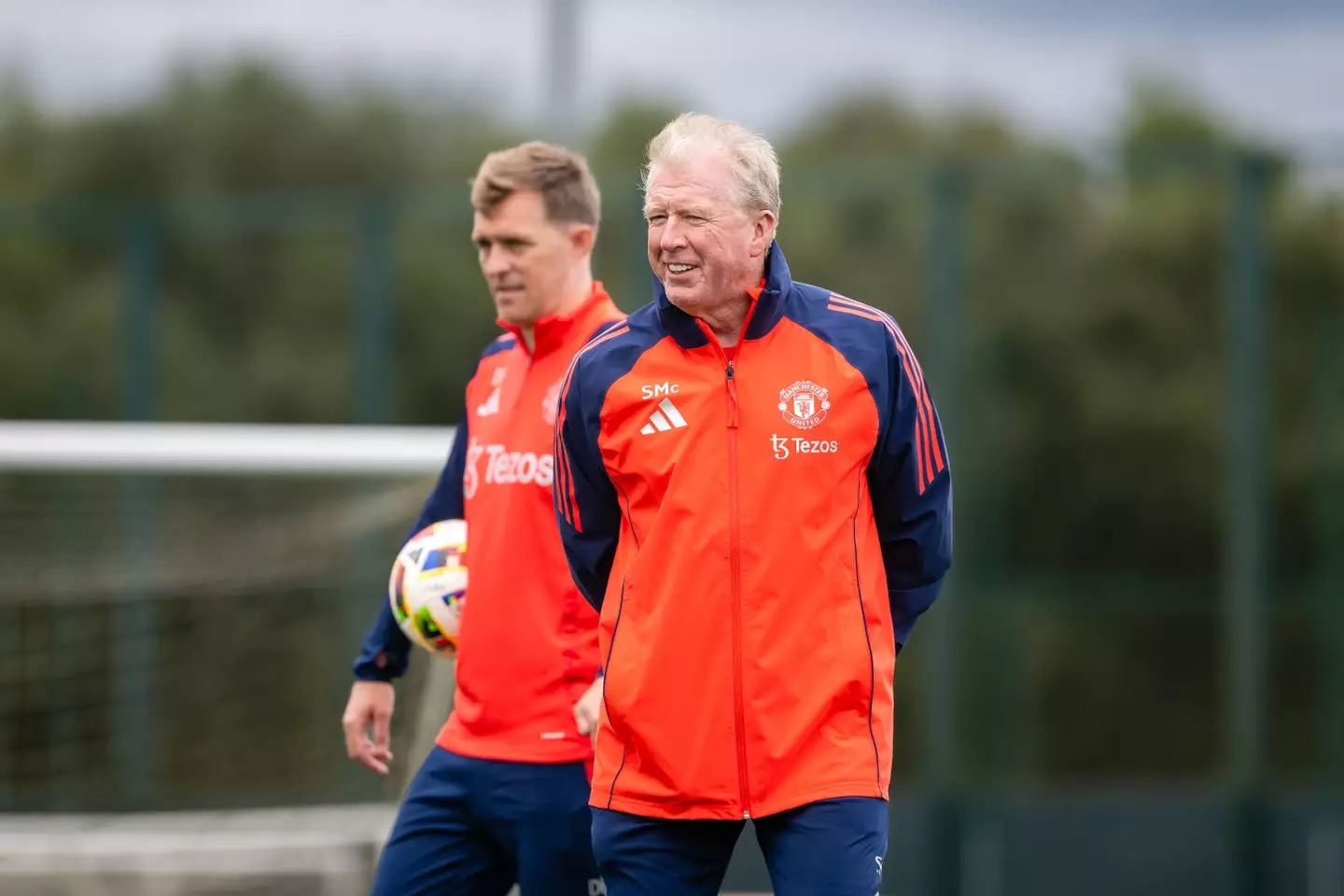 Steve McClaren during a Manchester United pre-season training session. Image: Getty 