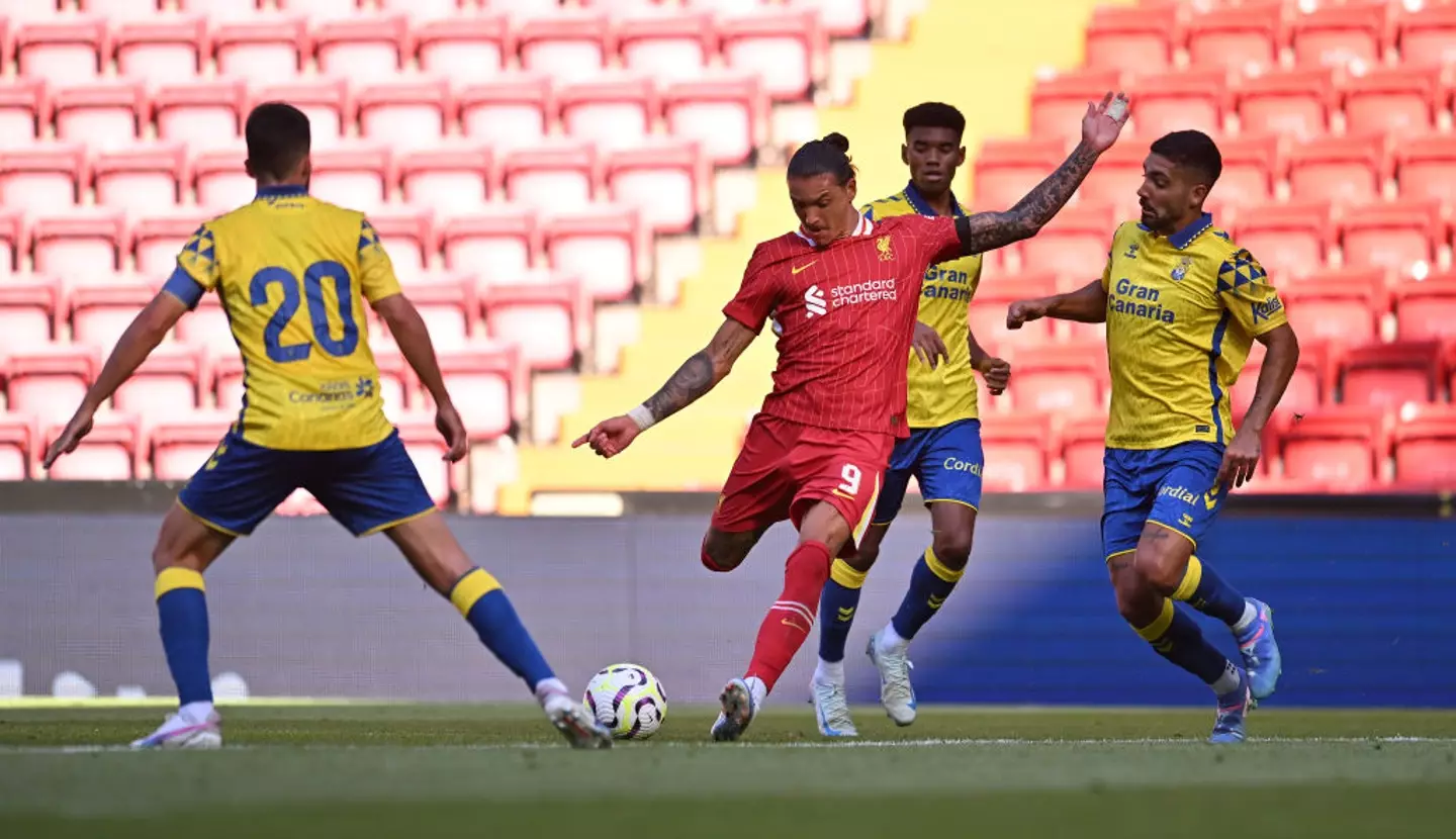 Darwin Nunez has scored 33 goals in two seasons for Liverpool. (Image: Getty)