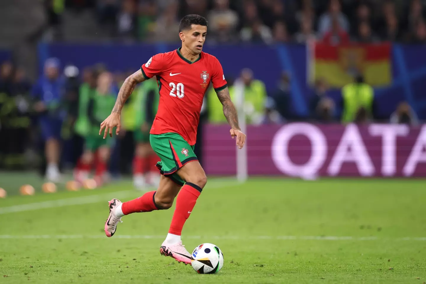 Joao Cancelo in action for Portugal at Euro 2024. Image: Getty 