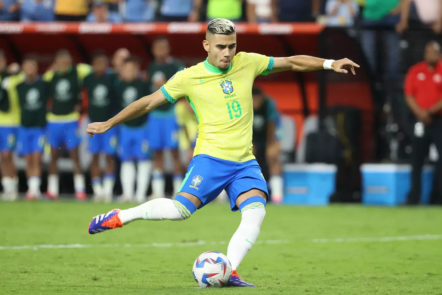 Former Manchester United star Andreas Pereira in action for Brazil at the Copa America. (