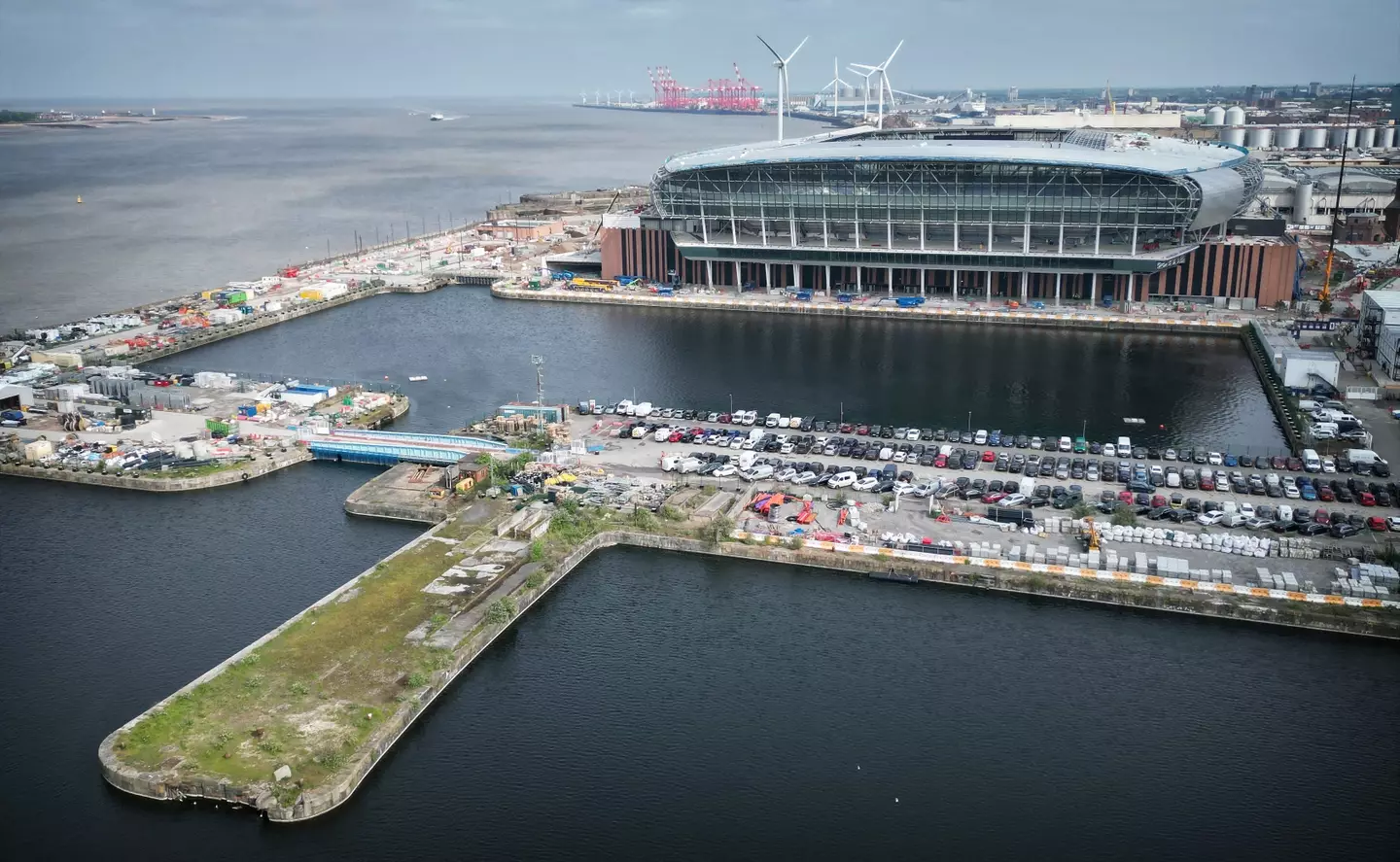 Everton's new stadium at Bramley-Moore Dock. Image: Getty 