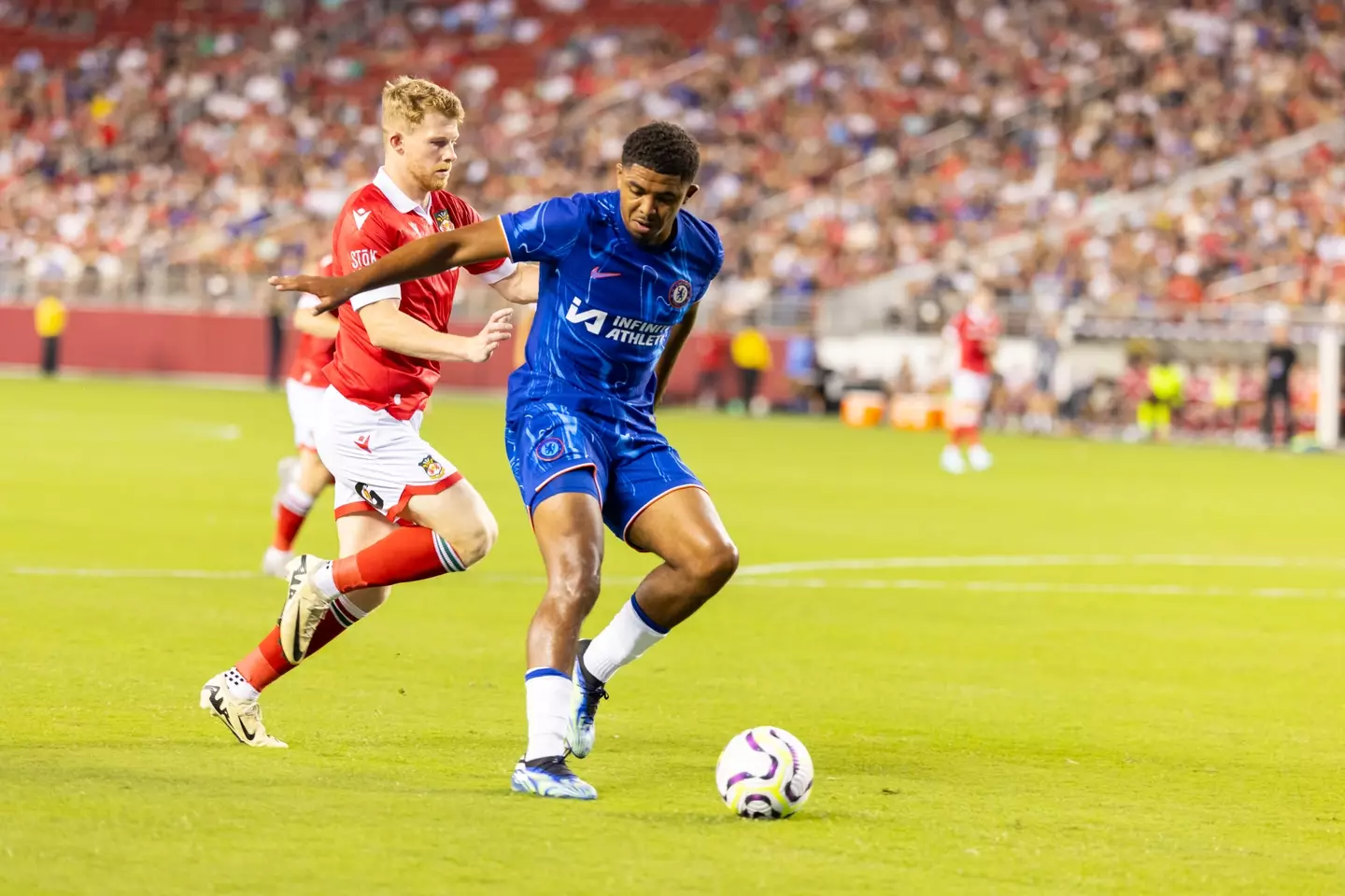 Wesley Fofana in action for Chelsea. Image: Getty 