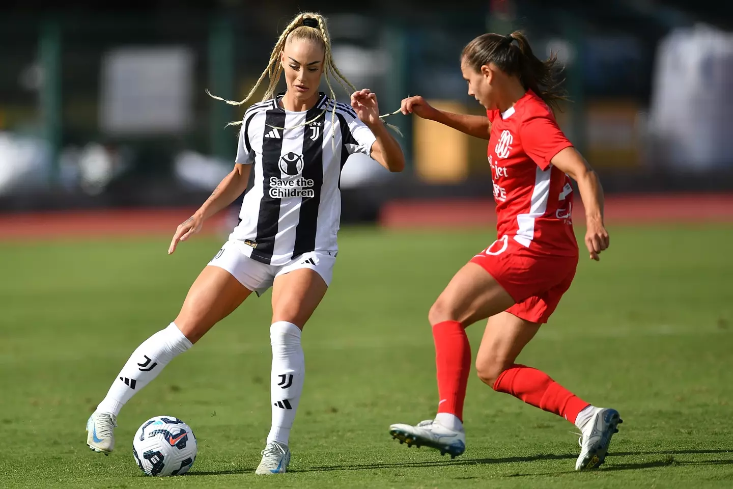 Lehmann scored on her Juventus debut (Getty)