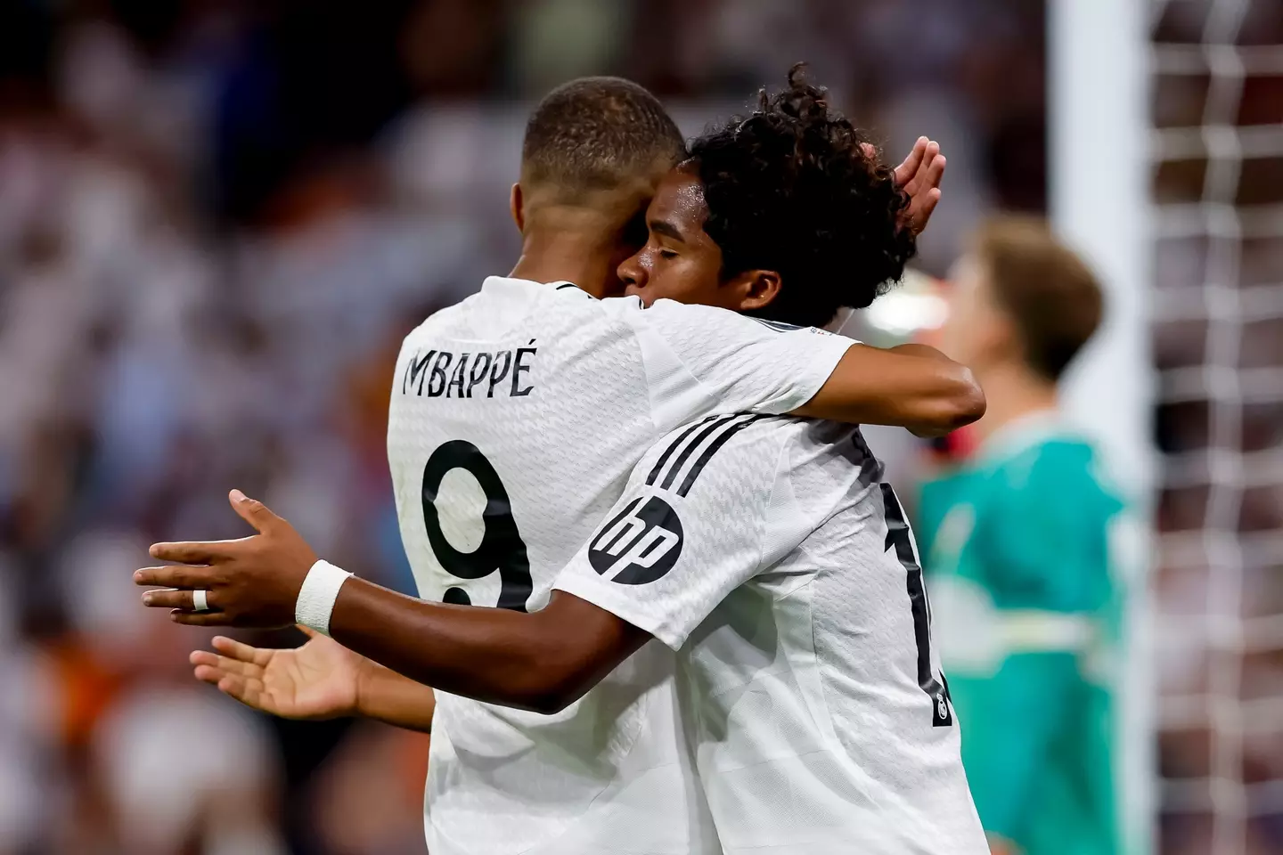 Real Madrid duo Kylian Mbappe and Endrick. (