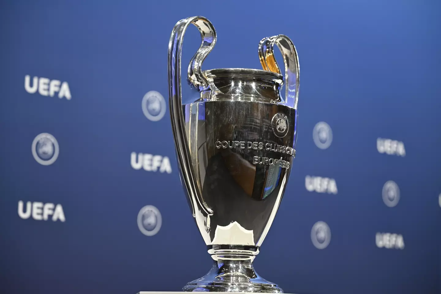 The Champions League trophy. (