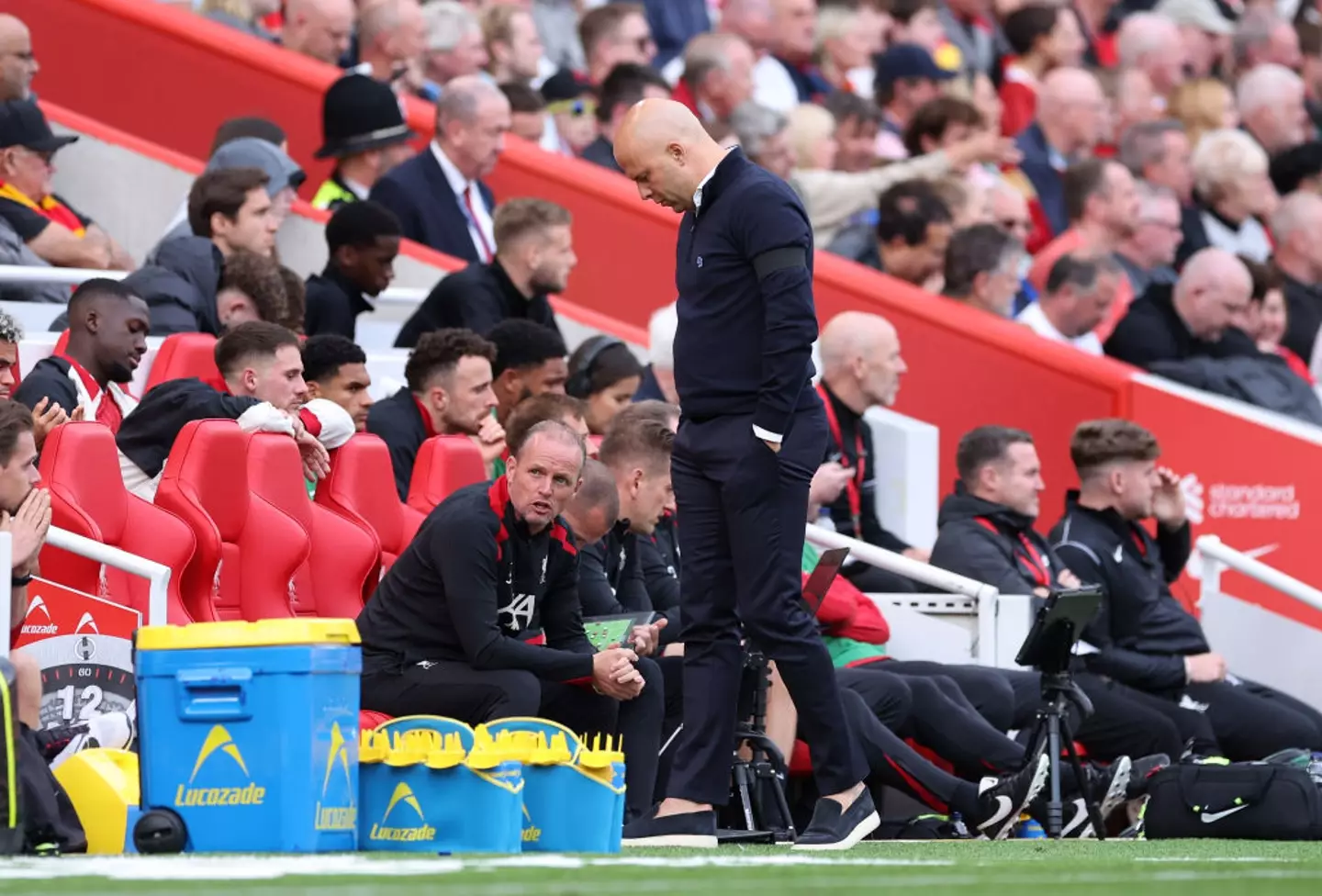 Liverpool's 1-0 defeat to Nottingham Forest is their first under new manager Arne Slot. (Image: Getty)