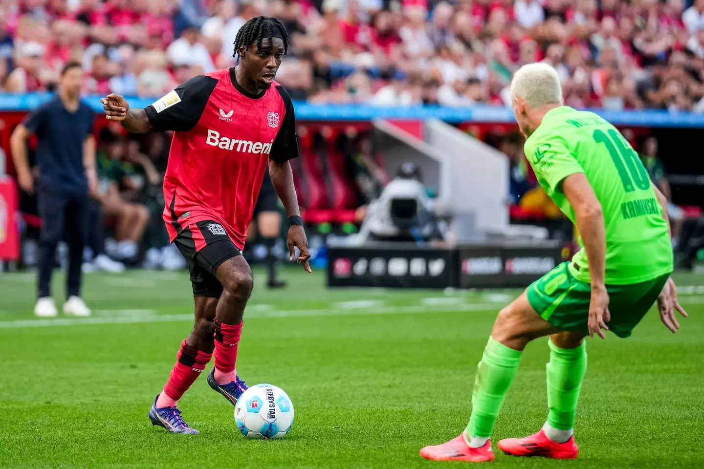 Bayer Leverkusen's Jeremie Frimpong is in demand. (