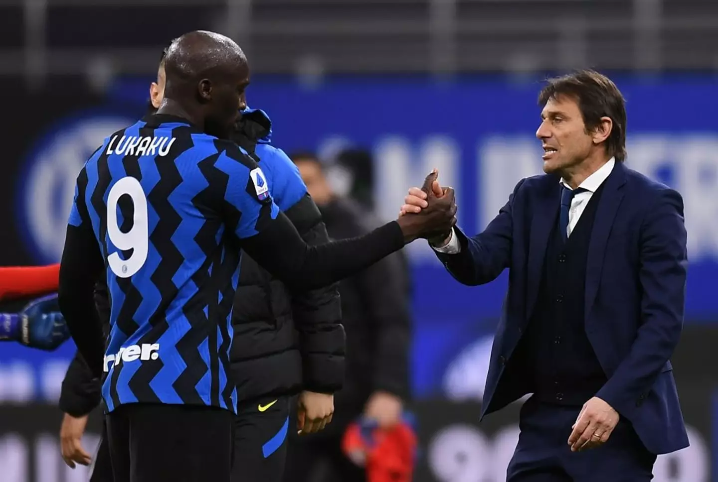 Antonio Conte and Romelu Lukaku have been reunited at Napoli after their time together at Inter. (Image: Getty)